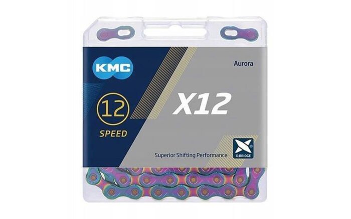 Ķēde KMC X12 Aurora Blue