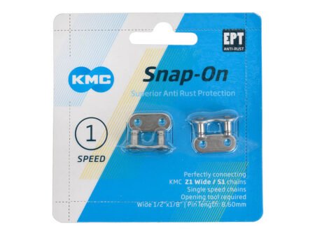 Ķēdes savienotājs KMC Snap-On Wide EPT Silver