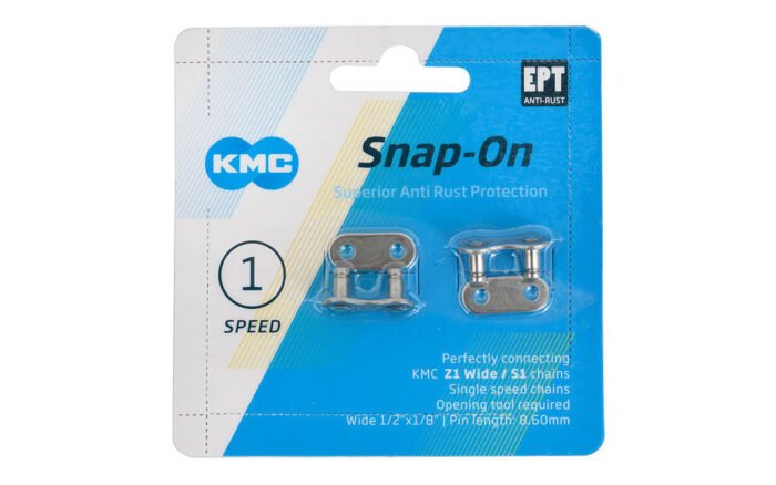 Ķēdes savienotājs KMC Snap-On Wide EPT Silver