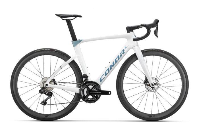 CARRETERA Velosipēds - VOLCANO AERO DISC DURA ACE Di2 2x12s WHITE XS/490