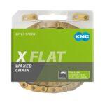 Ķēde - KMC X FLAT Ti-N Gold Waxed